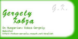 gergely kobza business card